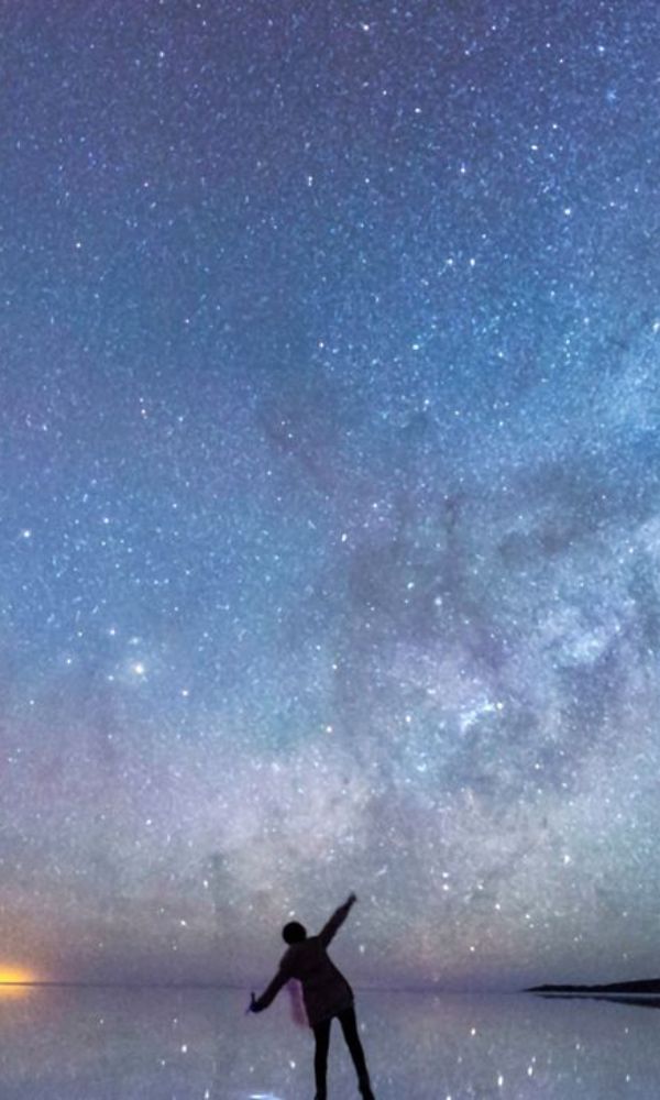 Noche de estrellas en el Salar de Uyuni